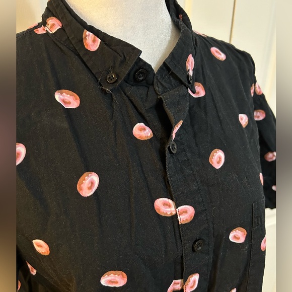 CUTE!!! Molokai Surf Co Hawaiian shirt with - yes! - pink glazed donuts! XL - Picture 2 of 9